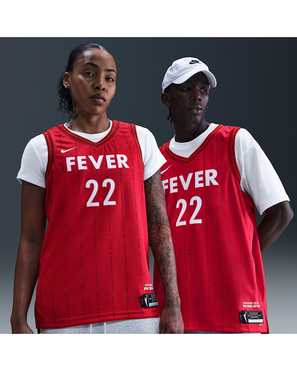 Caitlin Clark Indiana Fever Nike Dri-FIT WNBA Victory Jersey - University Red - detail