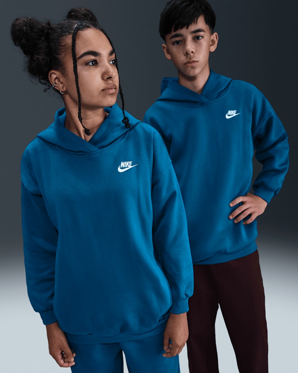 Nike Kids' Sportswear Club Fleece Oversized Pullover Hoodie