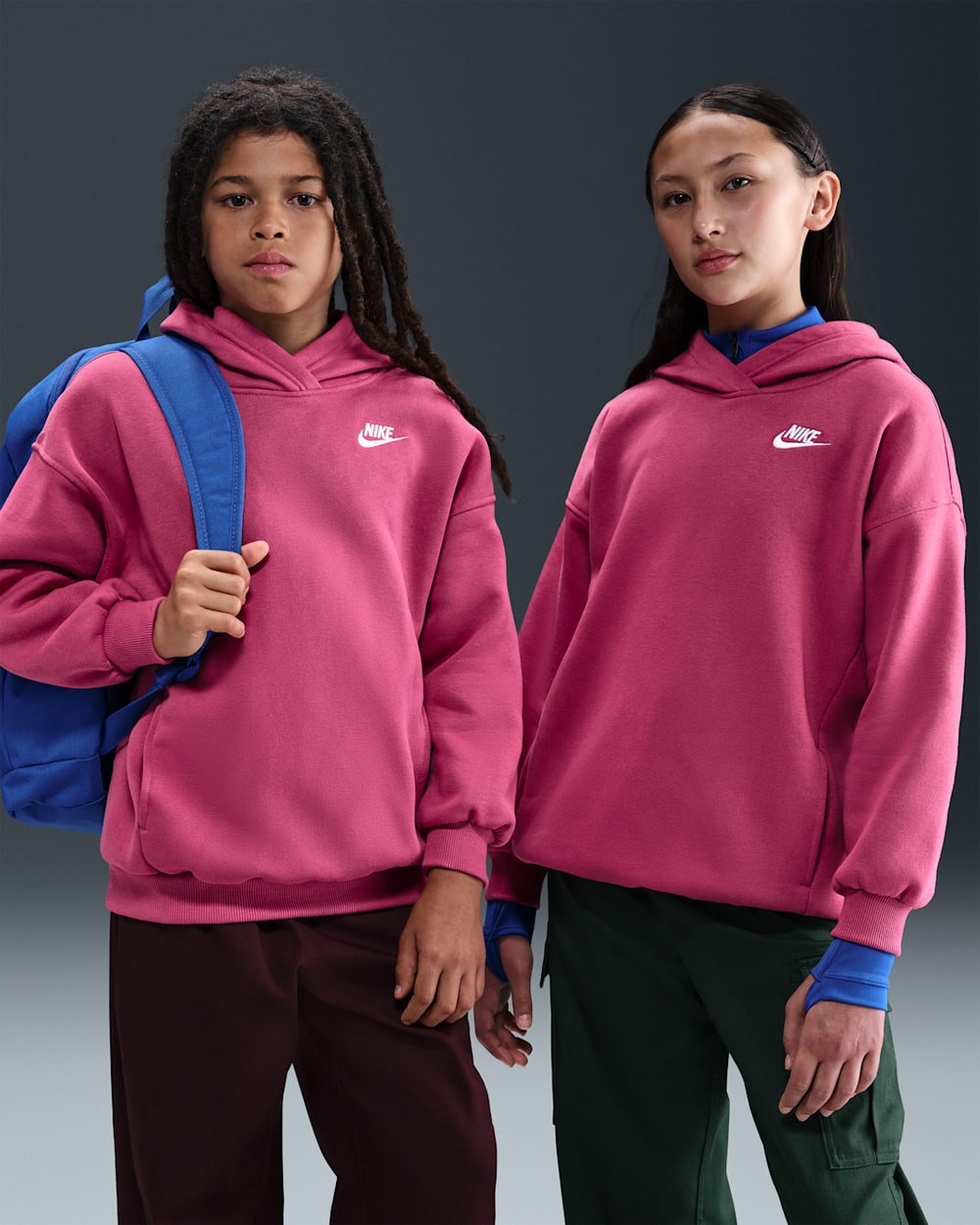 Nike Kids' Sportswear Club Fleece Oversized Pullover Hoodie