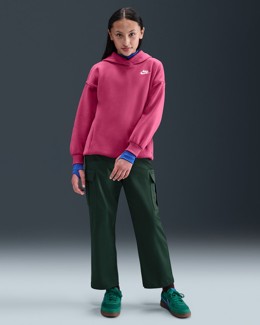 Nike Kids' Sportswear Club Fleece Oversized Pullover Hoodie