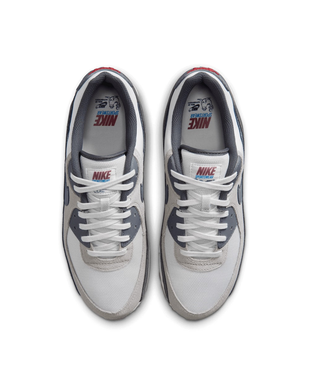 Nike Air Max 90 Premium Summit White top view