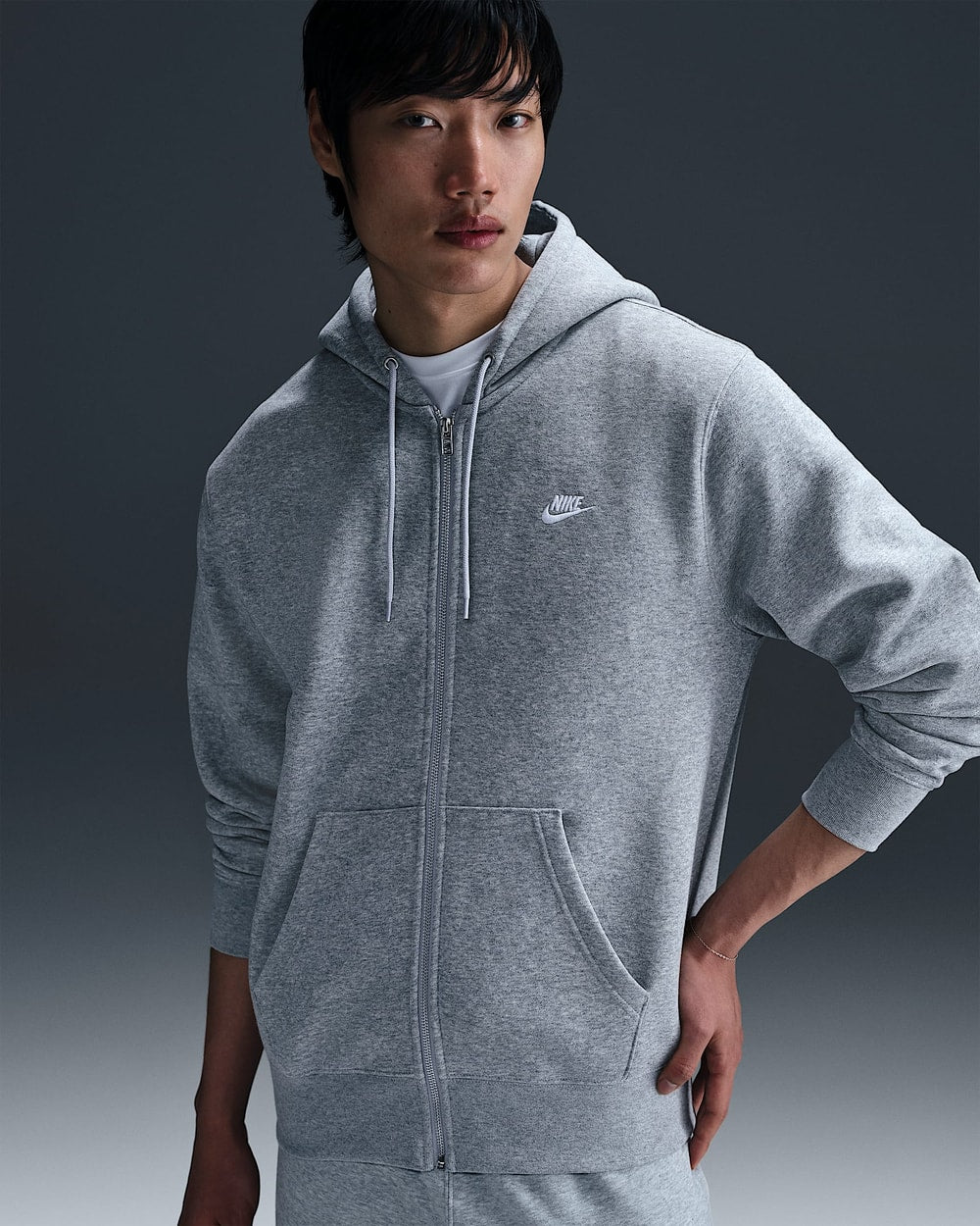 Nike Men's Club Full-Zip Fleece Hoodie