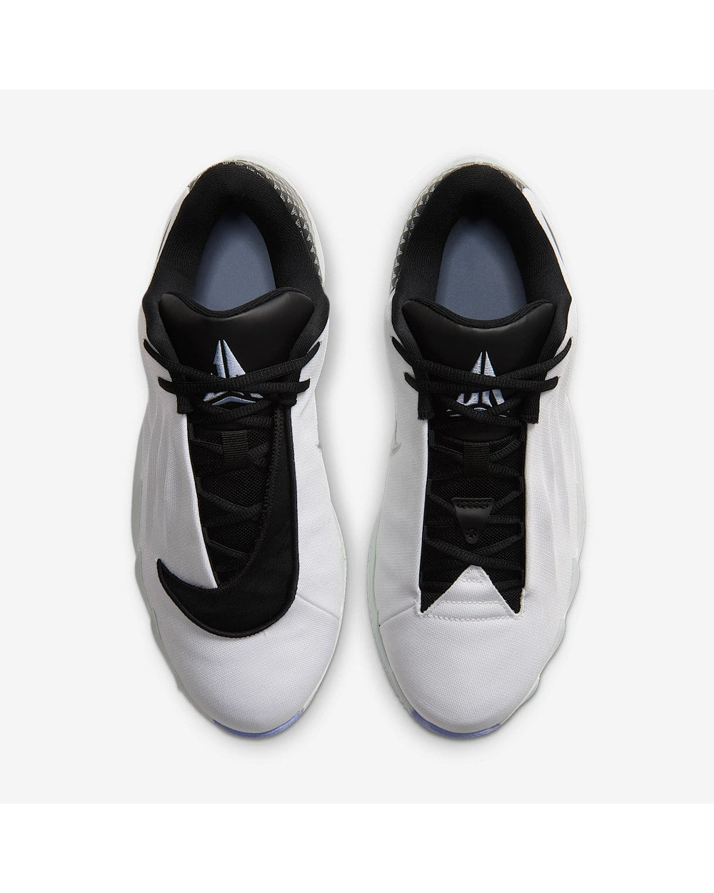 Nike Men's Ja Twelve Time Basketball Shoes - White/Mint, top-down view