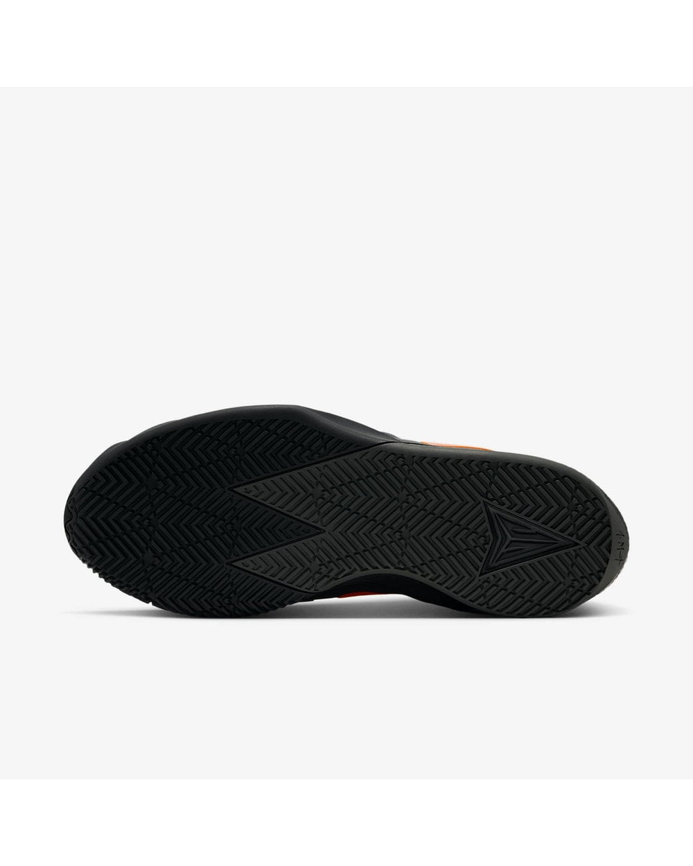 Nike Men's Ja Twelve Time Basketball Shoes - Black/Orange, outsole view