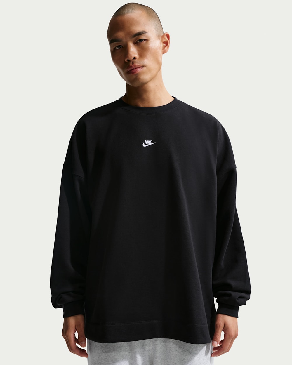 Nike Men's Oversized French Terry Crew-Neck Sweatshirt