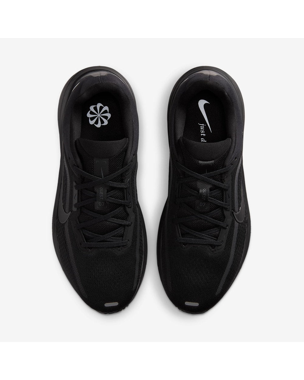 Nike Quest 7 Men's Road Running Shoes - Black/Black/Anthracite/Black - view 4