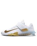 Nike Men's Savaleos Weightlifting Shoes - White/Wolf Grey/Metallic Gold