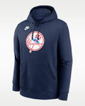 Nike New York Yankees Cooperstown Logo Club Fleece Pullover Hoodie