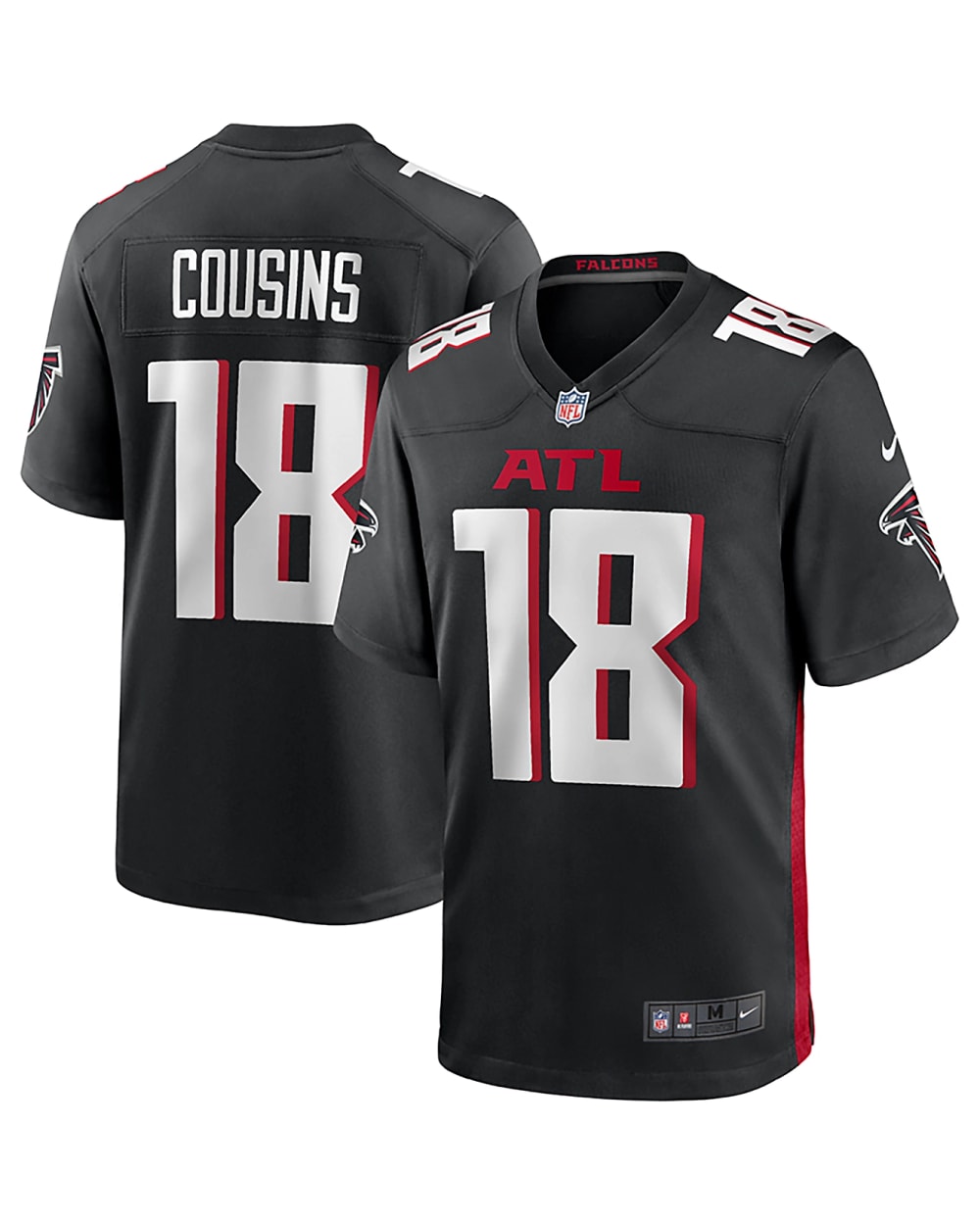 Nike NFL Atlanta Falcons Kirk Cousins #18 Home Game Jersey