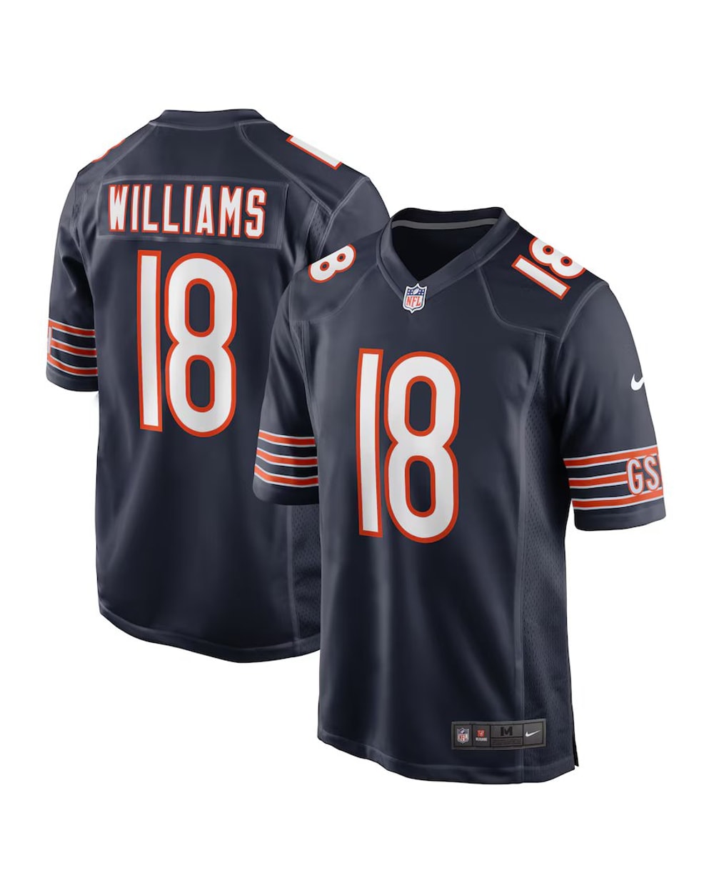 Nike NFL Chicago Bears Caleb Williams Home Game Men's Jersey