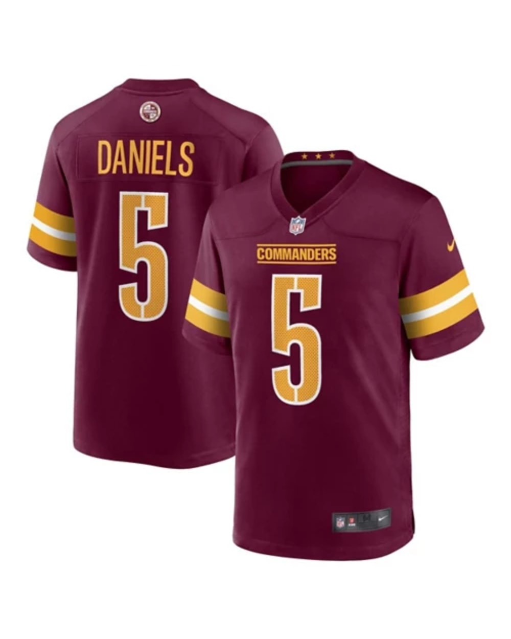 Nike NFL Washington Commanders Jayden Daniels #5 Game Jersey