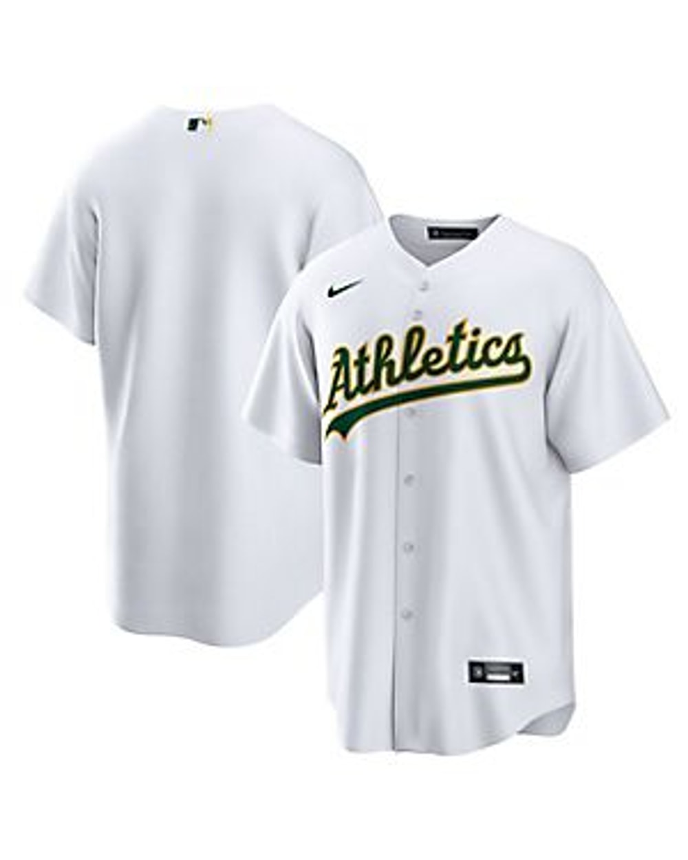 Nike Oakland Athletics White Replica Jersey - Blank