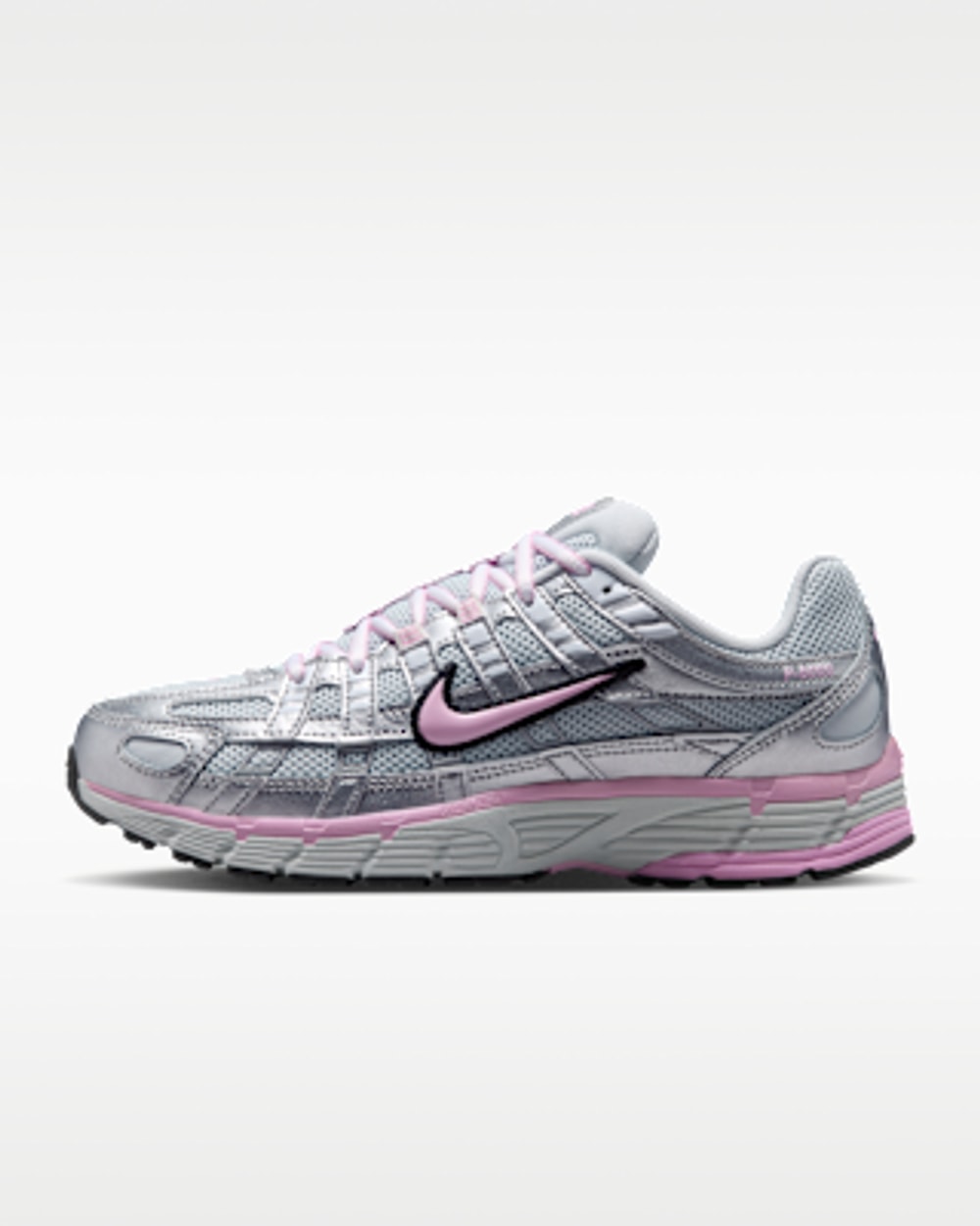 Nike P-6000 Pure Platinum/Metallic Silver/Black/Pink Rise
