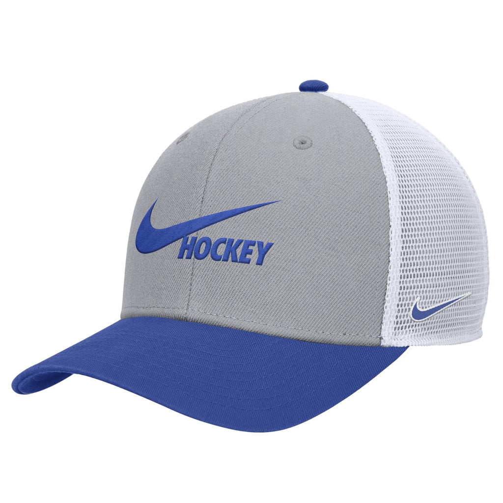 Nike Rise Hockey Trucker Hat - Grey/Blue/White