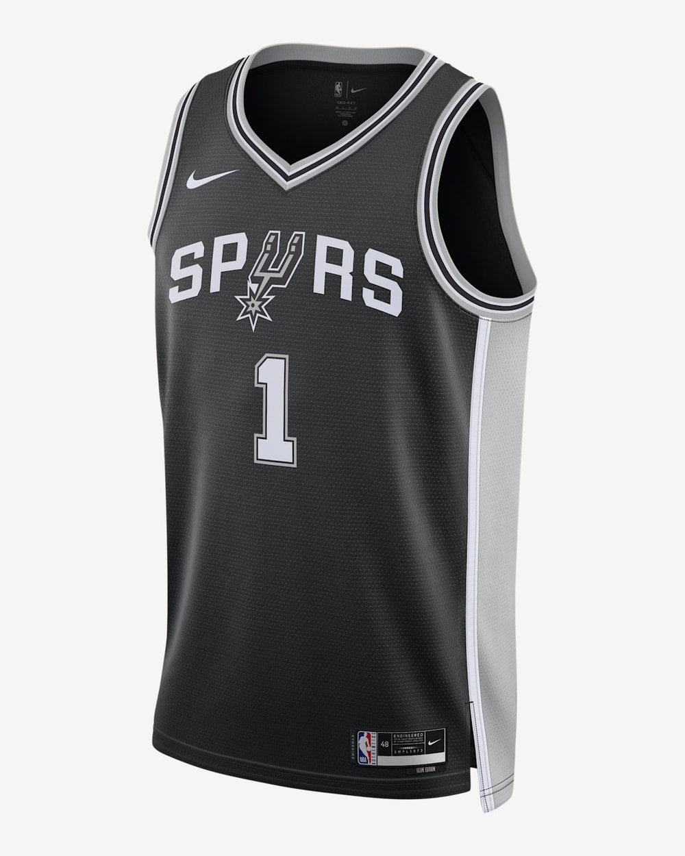 Nike San Antonio Spurs Icon Edition Men's Dri-FIT NBA Swingman Jersey - Wembanyama