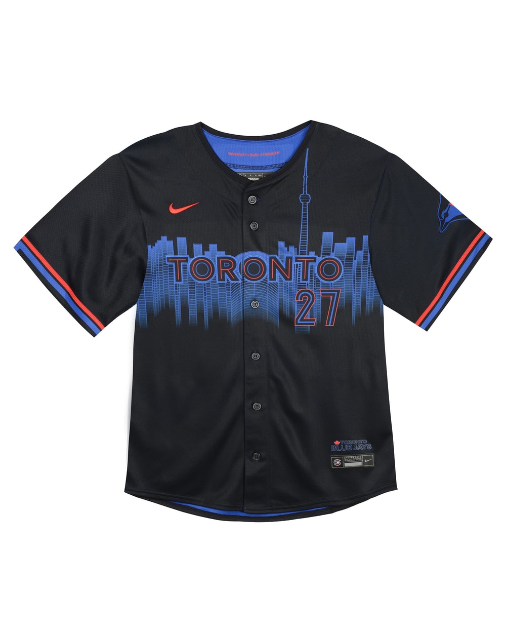 Toddler Toronto Blue Jays Vladimir Guerrero Jr. Nike Navy City Connect Limited Player Jersey - front