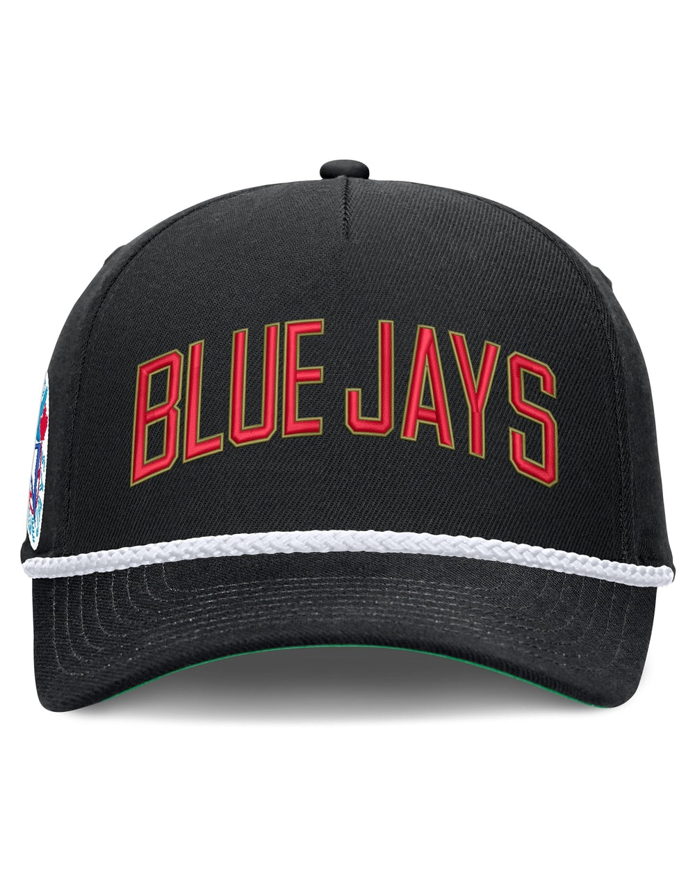 Toronto Blue Jays Nike Black Cooperstown Collection Rise Adjustable Hat - front