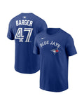 Nike Toronto Blue Jays Addison Barger Home Name & Number T-Shirt