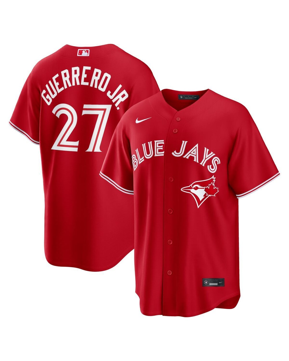 Nike Toronto Blue Jays Vladimir Guerrero Jr. Red Alternate Replica Jersey