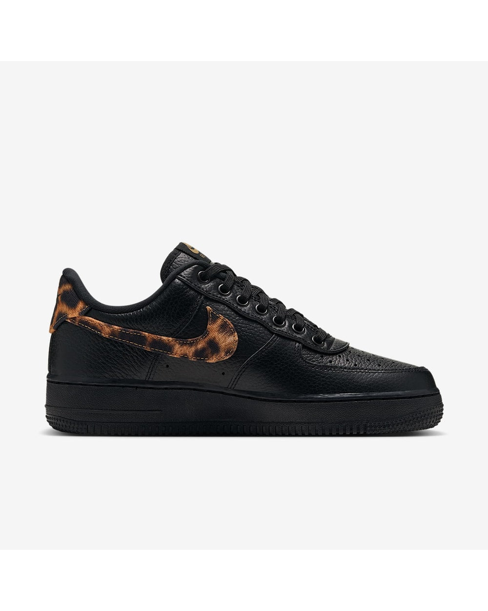 Nike Women's Air Force 1 '07 Shoes (2026) - Black/Wheat/Desert Ochre/Multi-Color, top view