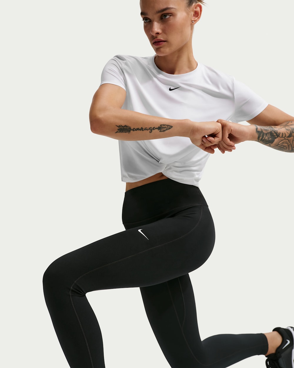 Nike Women's One Seamless Front High-Waisted Full-Length Leggings