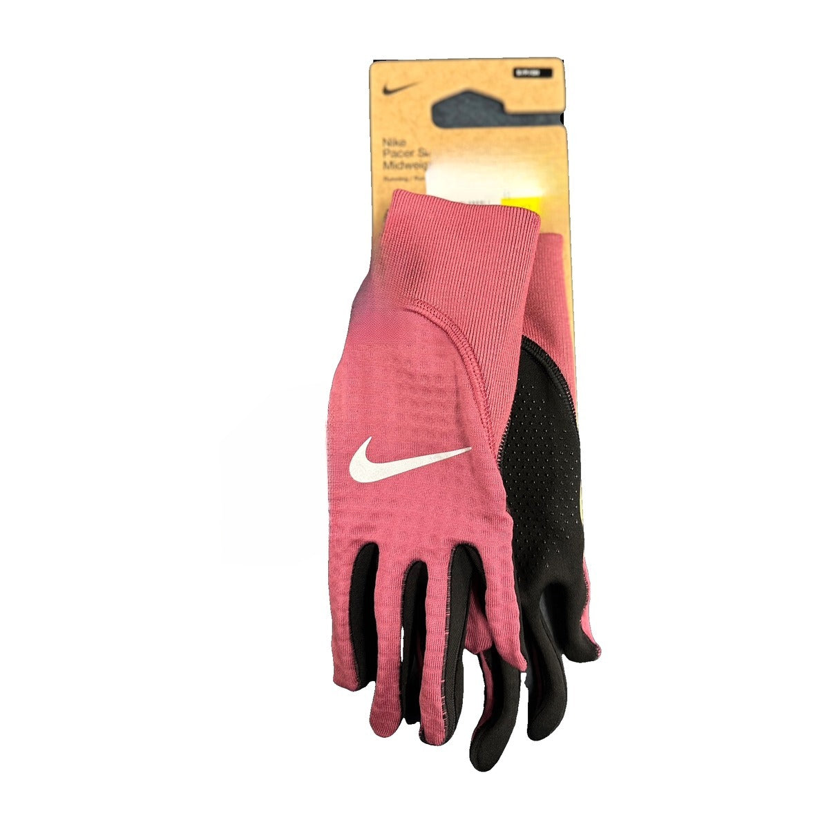 Nike Women's Therma-FIT Pacer Sphere Midweight Running Gloves - PINK, front view