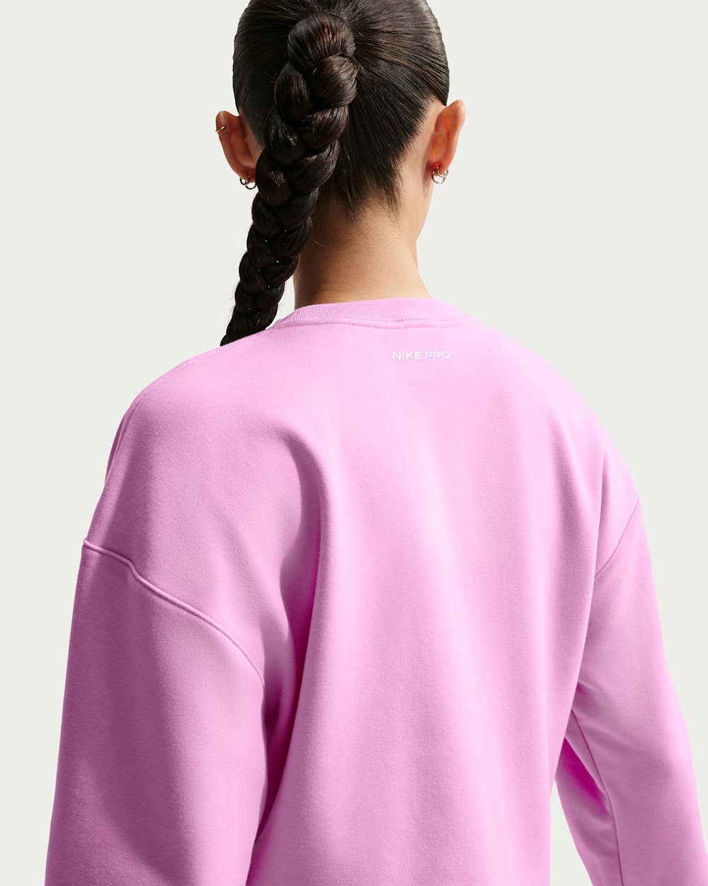 Nike Women's Pro Dri-FIT Crew-Neck French Terry Top