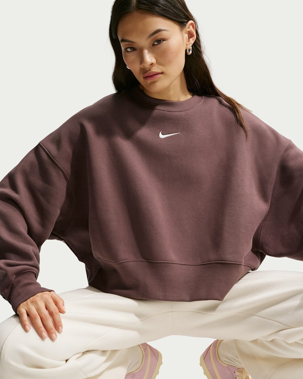 Nike Women's Sportswear Phoenix Fleece Over-Oversized Crew-Neck
