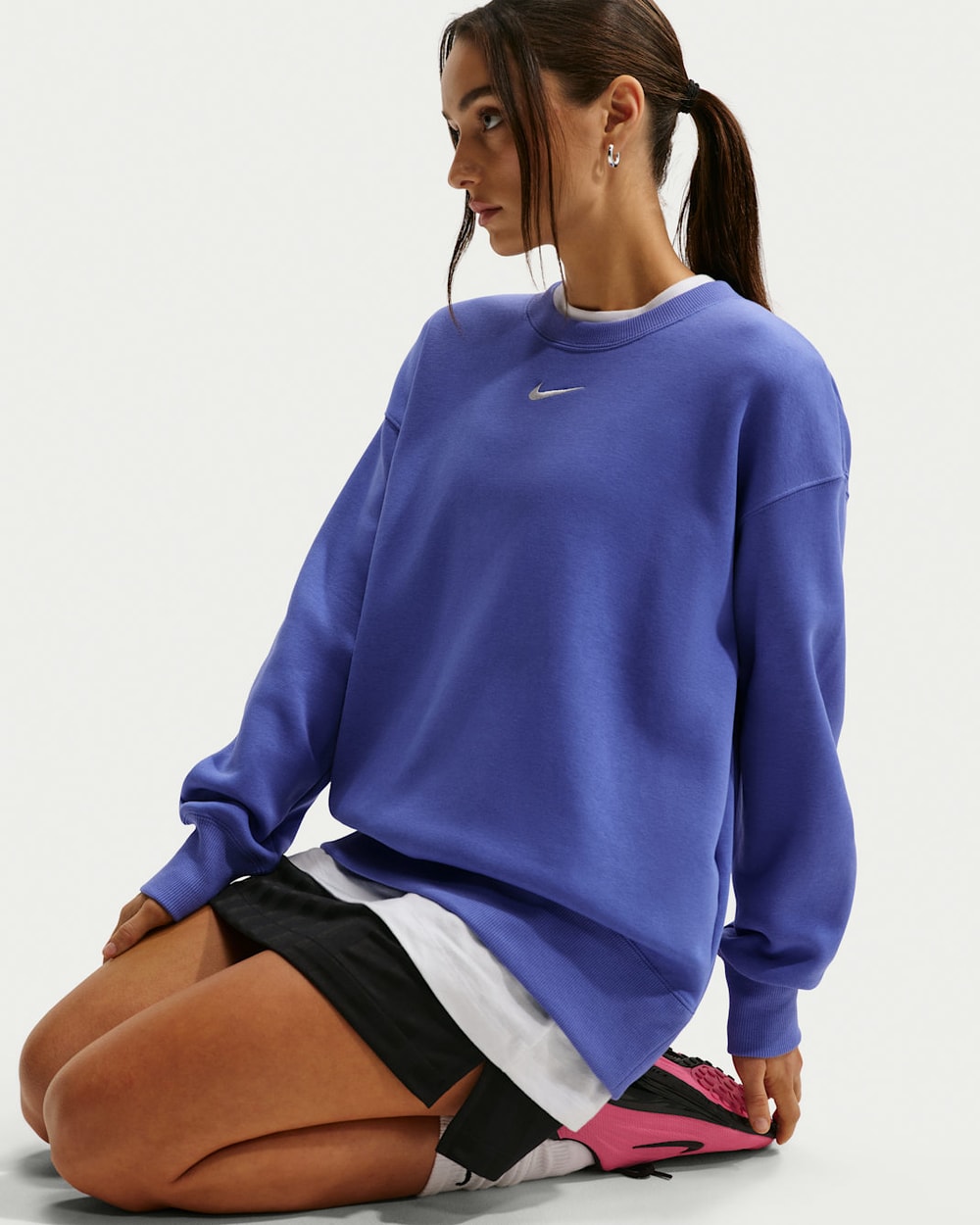 Nike Women's Sportswear Phoenix Fleece Oversized Crew-Neck Sweatshirt