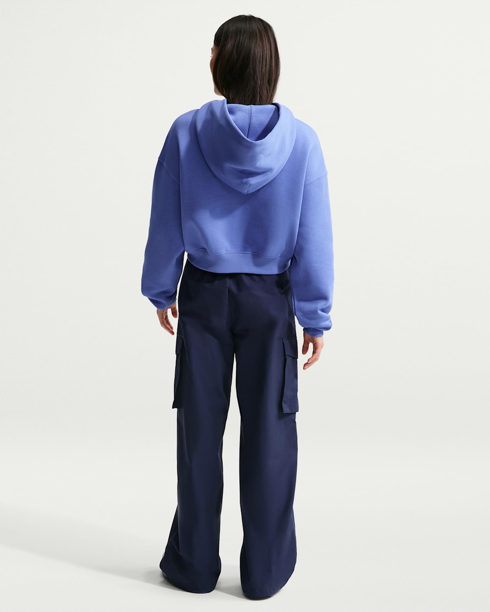 Nike Women's Sportswear Phoenix Fleece Oversized Cropped Henley Hoodie