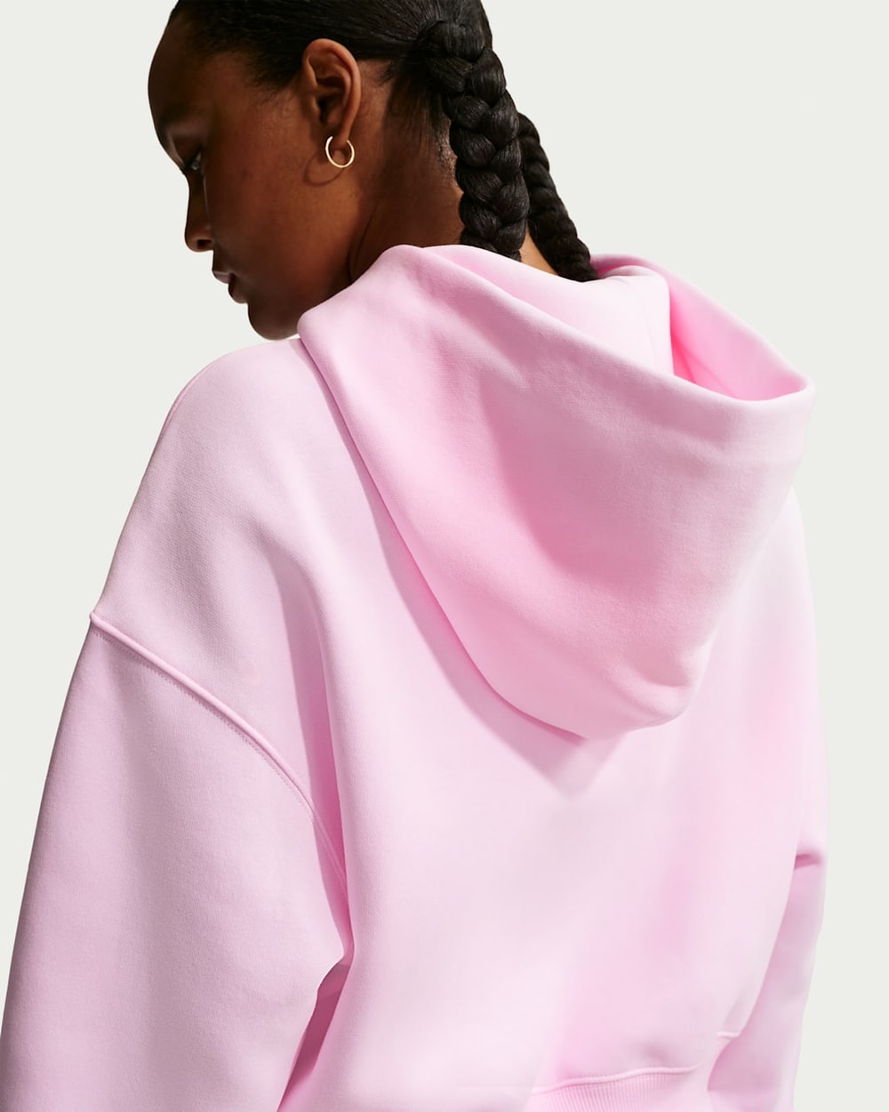 Nike Women's Sportswear Phoenix Fleece Oversized Cropped Henley Hoodie
