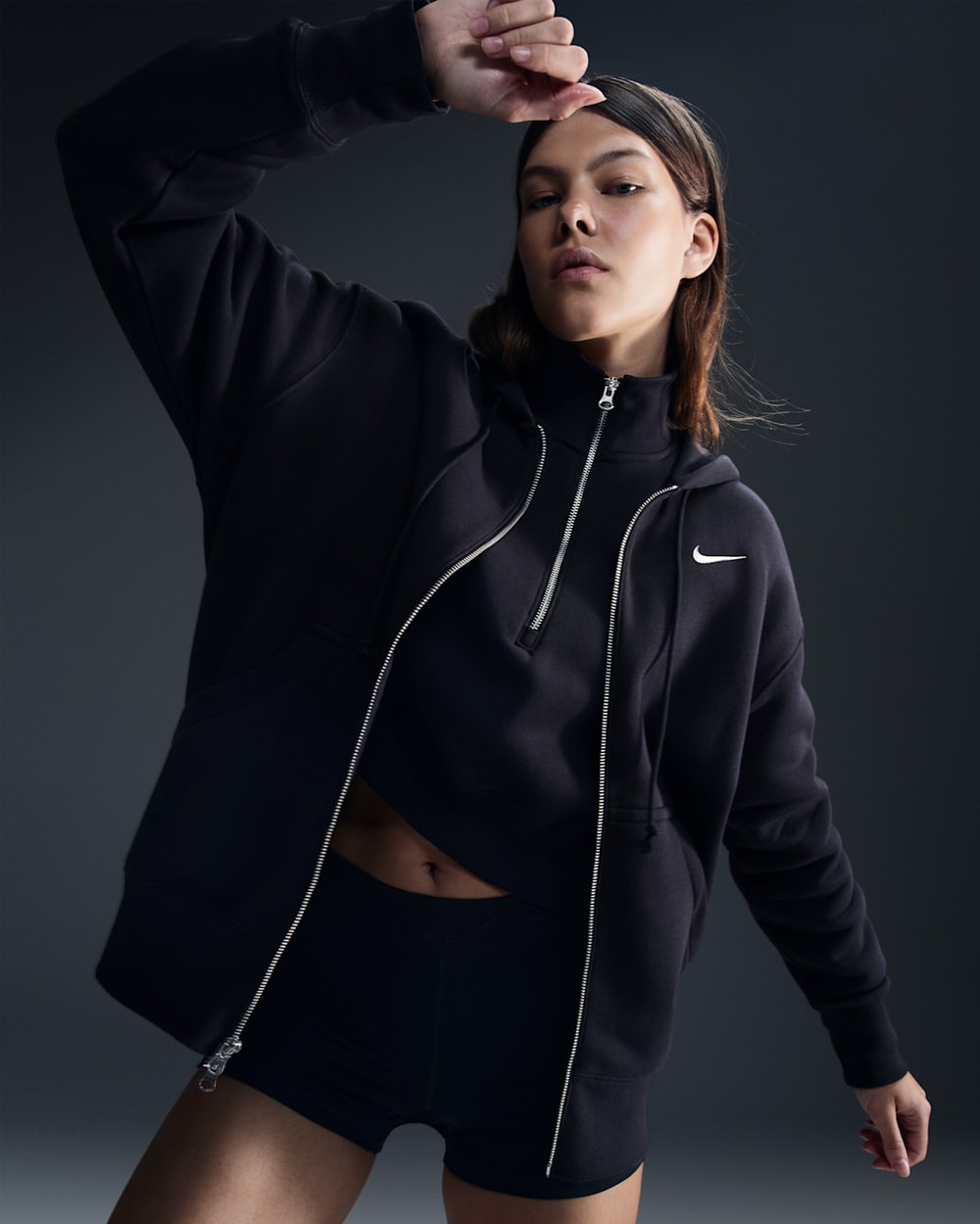Nike Women's Sportswear Phoenix Fleece Oversized Full-Zip Hoodie