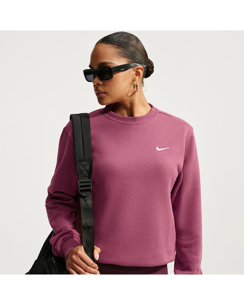 Nike Women's Studio Fleece Medium Weight Crew