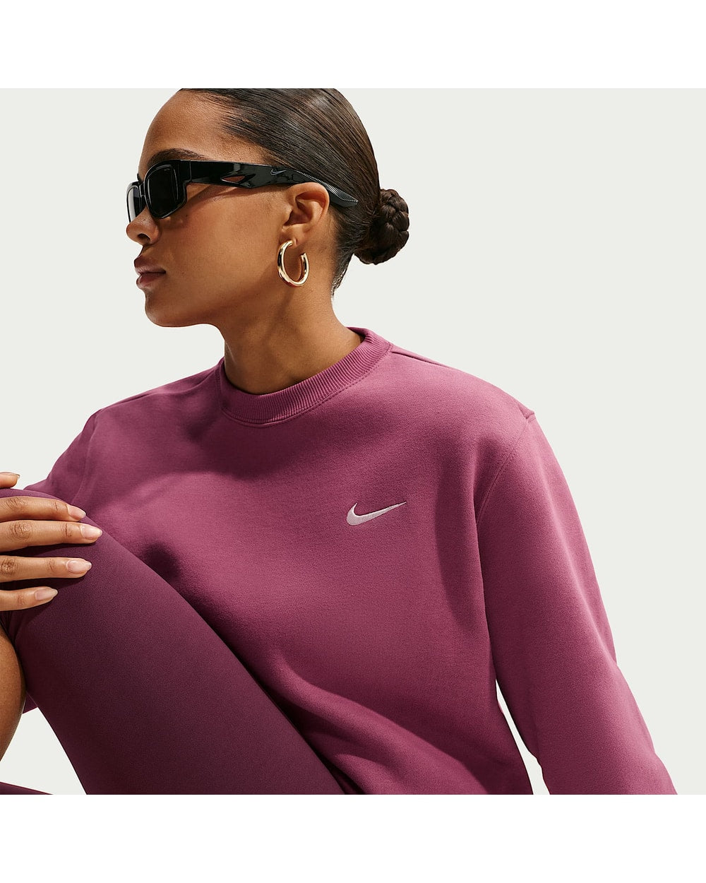 Nike Women's Studio Fleece Medium Weight Crew