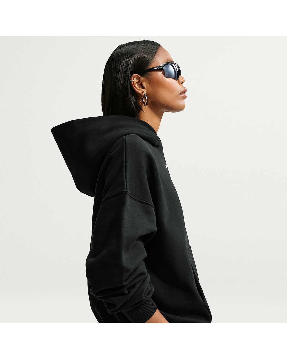 Nike Women's Studio Fleece Medium Weight Oversized Pullover Hoodie
