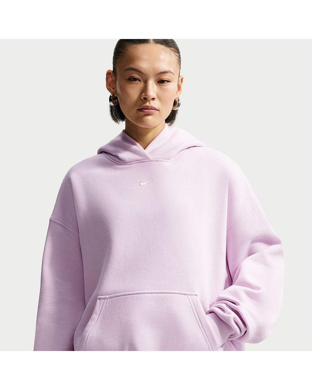 Nike Women's Studio Fleece Medium Weight Oversized Pullover Hoodie