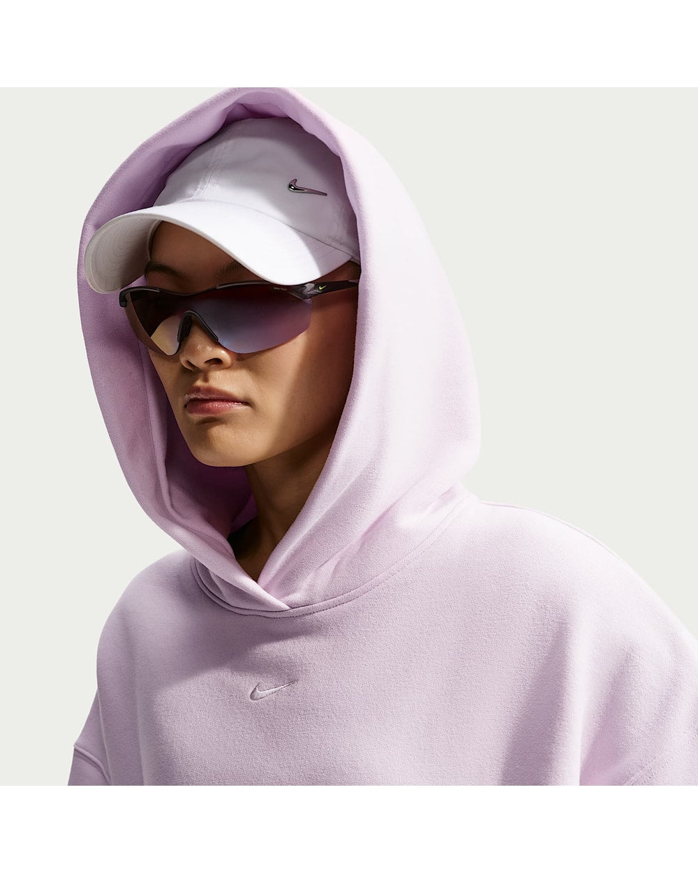 Nike Women's Studio Fleece Medium Weight Oversized Pullover Hoodie