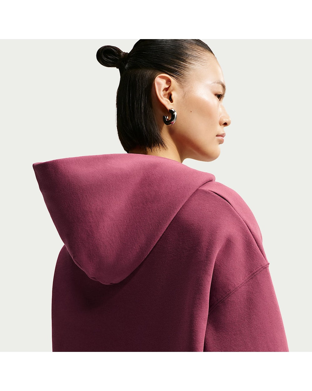 Nike Women's Studio Fleece Medium Weight Oversized Pullover Hoodie