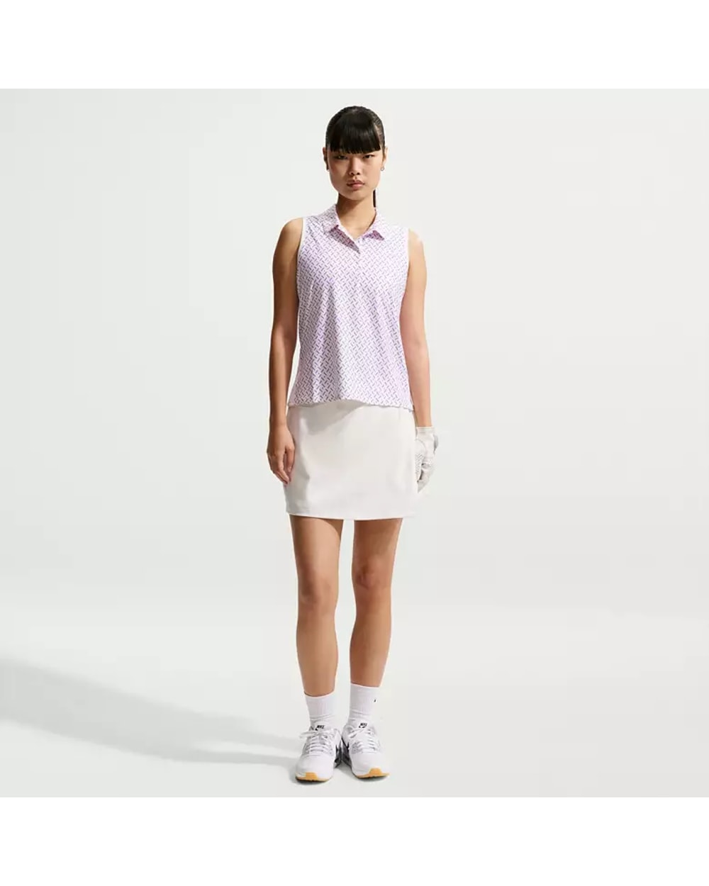 Nike Women's Victory Dri-FIT Sleeveless Printed Golf Polo