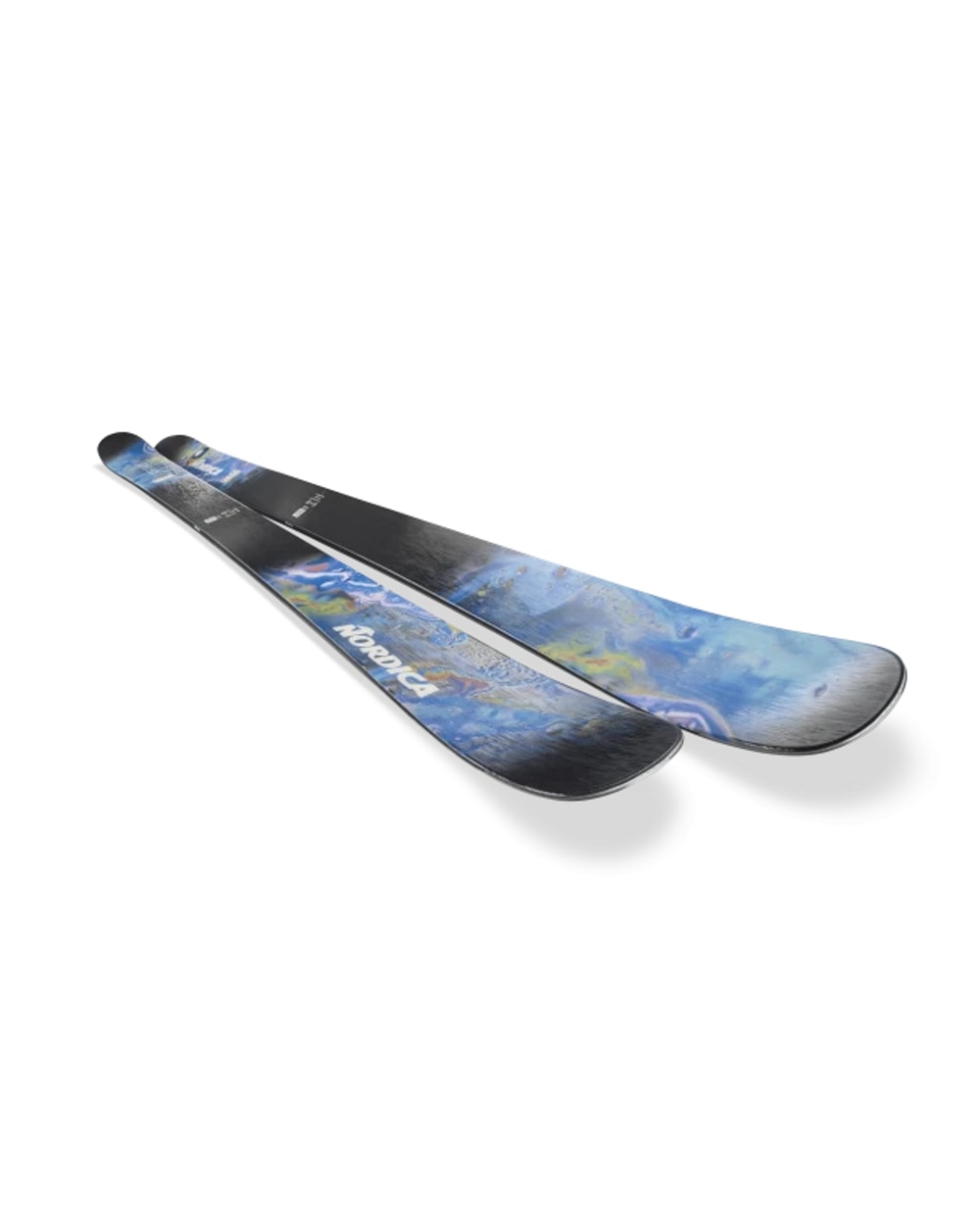 Nordica Unleashed 98 CA Skis - Oilslick Blue, tip detail
