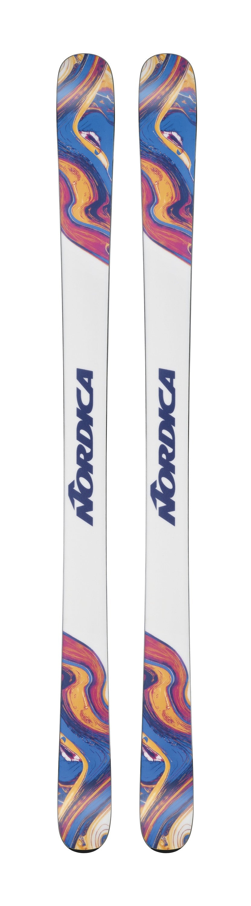 Nordica Unleashed 98 CA Skis - Blue/Orange, base