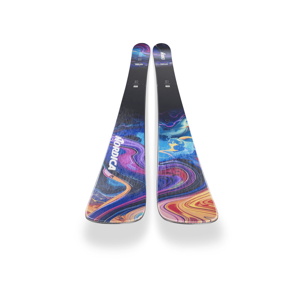 Nordica Unleashed 98 CA Skis - Blue/Orange, tips