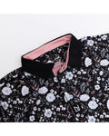 North Golf Black Floral Polo