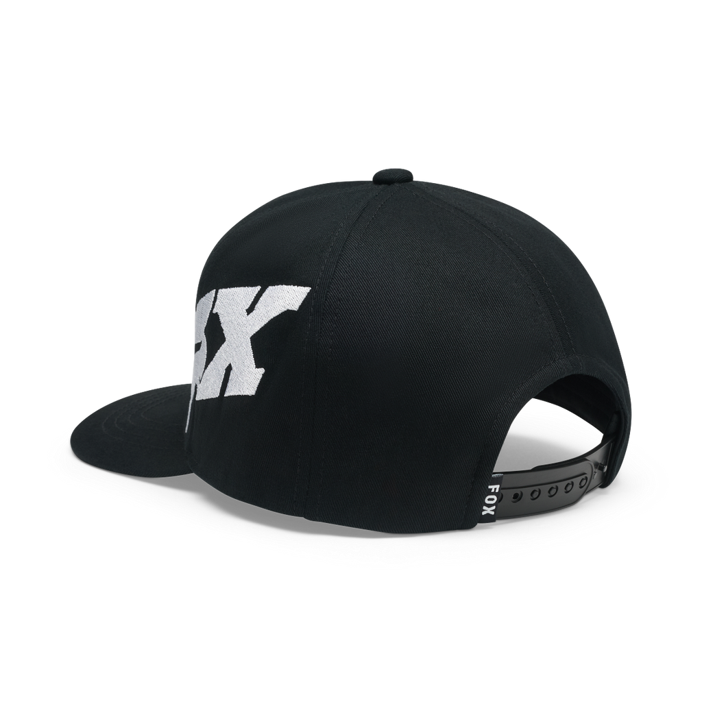 Fox Youth F Head X Snapback Hat Black back