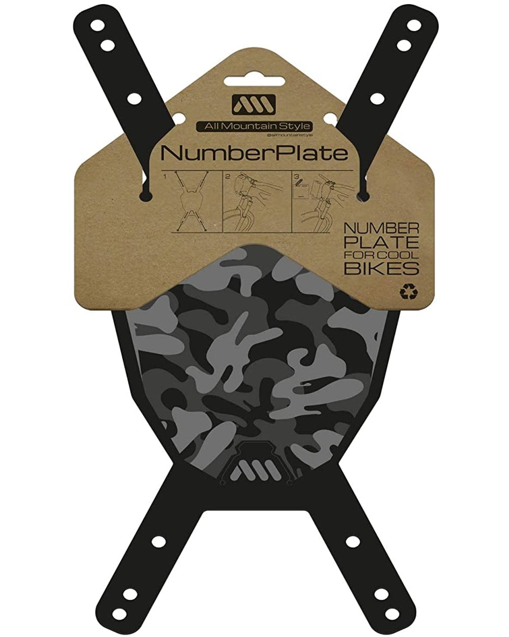 All Mountain Style Number Plate