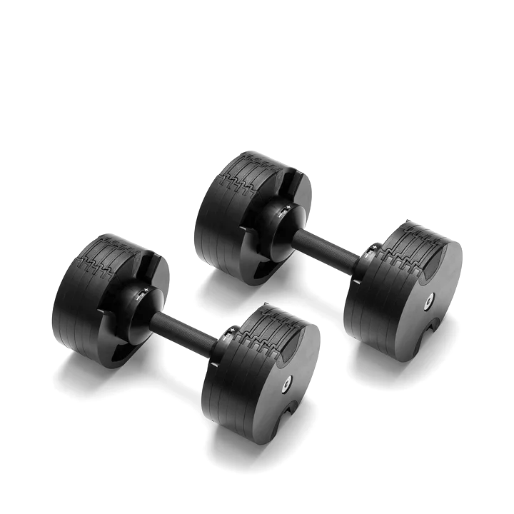 Nuobell 550 Adjustable Dumbbells - pair, angled view