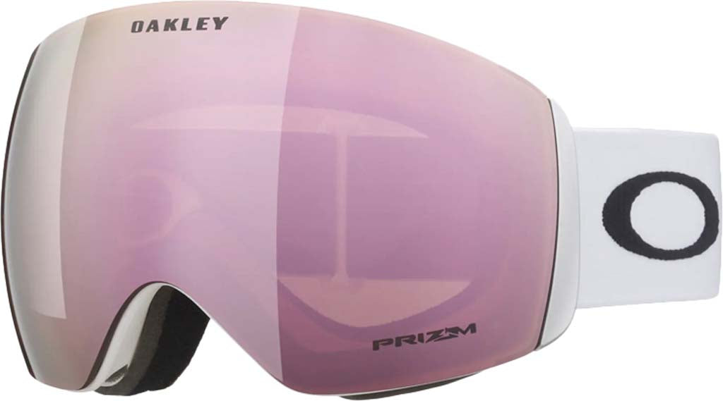 Oakley Flight Deck L Snow Goggle - MATTE WHITE/PRIZM ROSE GOLD, 3/4 view