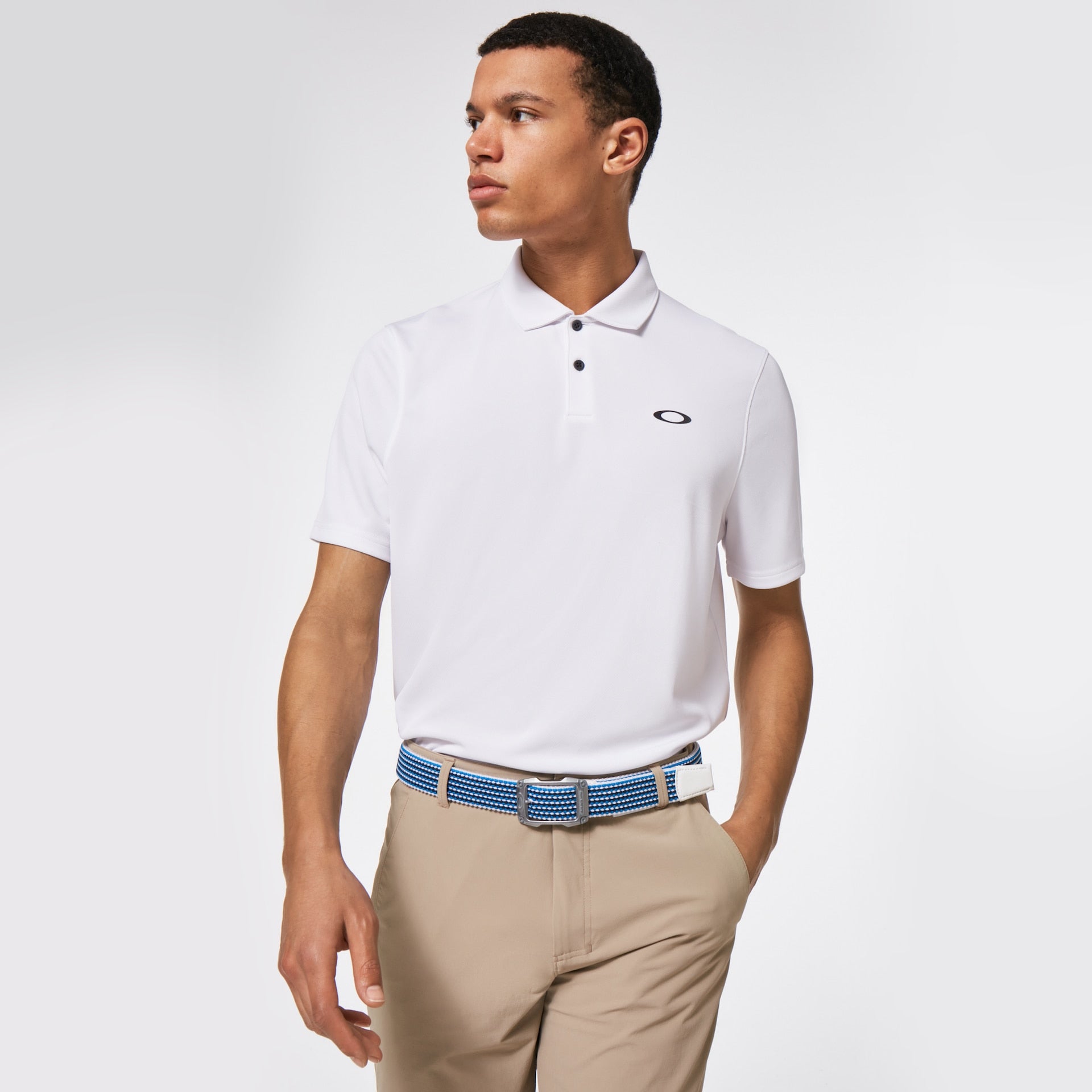 Oakley Icon TN Protect RC Polo - White, front