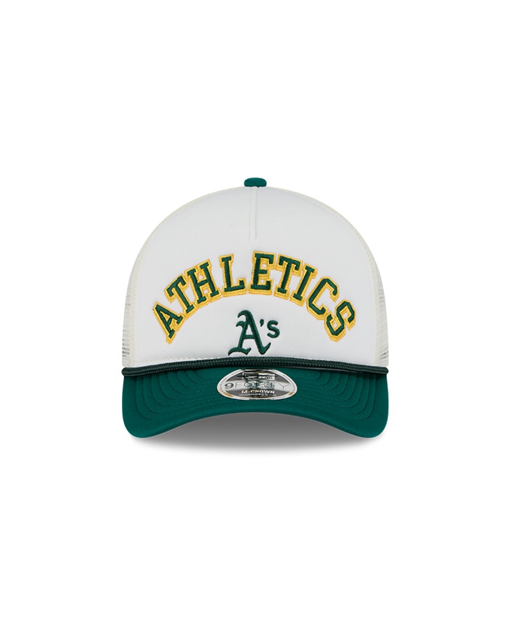 Oakland Athletics Chrome Arch 9FORTY M-Crown A-Frame Trucker Hat
