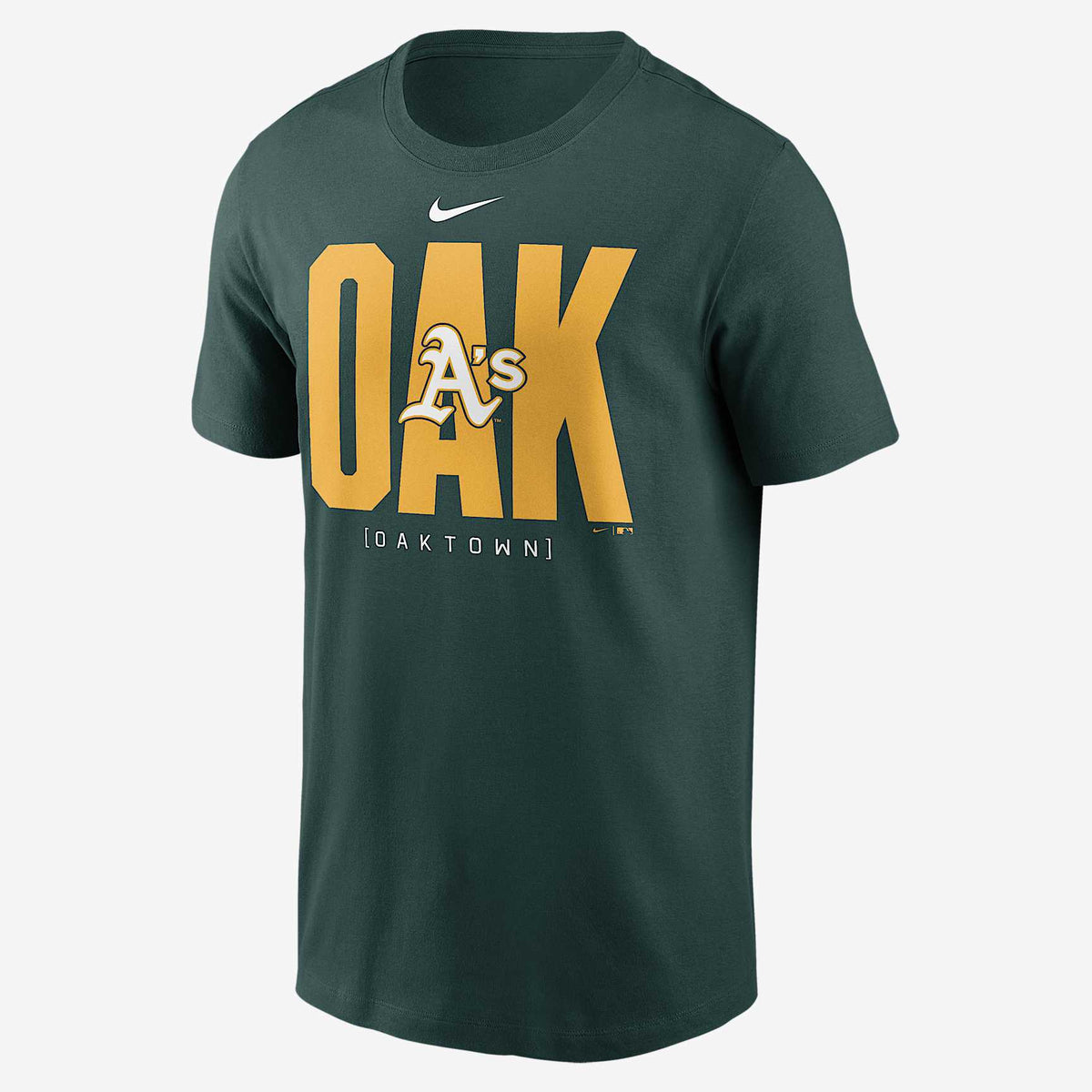 Nike Oakland Athletics Team Scoreboard T-Shirt - Green, front